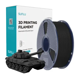 Sunlu PLA+ Augstas Ātruma Melnais Filaments