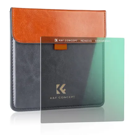 K&F Concept 100x100x2MM Nano-X kvadrātveida pārklāts ND4 filtrs