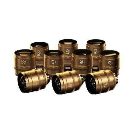 DZOFILM Arles Lustre 14/21/25/35/40/50/75/100/135/180mm(PL_Gold_Case_10pcs_Metri