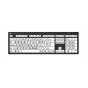 LogicKeyboard Braille/Large 8 dot Black on White PC UK