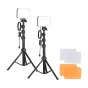 Neewer BP66 studijas komplekts divas LED gaismas + filtri + statīvi