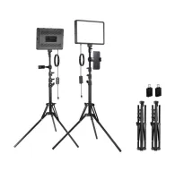 Neewer BP300 studijas komplekts divas LED gaismas statīvi telefona turētāji