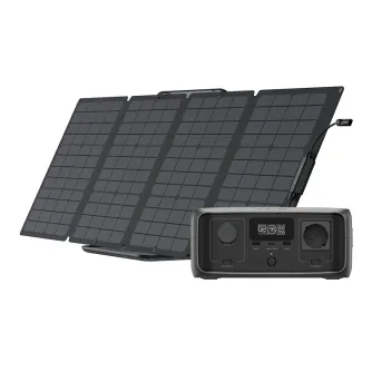 EcoFlow River 3 jaudas stacija + 110W fotovoltāņu panelis