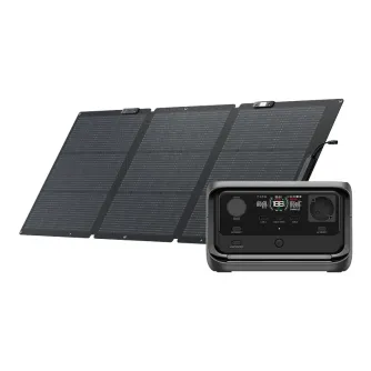 EcoFlow River 3 Plus power station with 160W panel