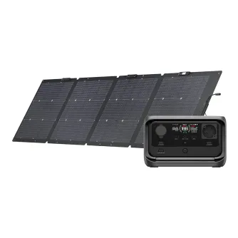 Set EcoFlow River 3 Plus power station + 220W photovoltaic panel.