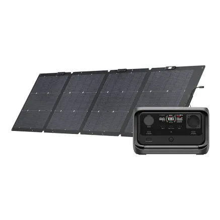 Set EcoFlow River 3 Plus power station + 220W photovoltaic panel.