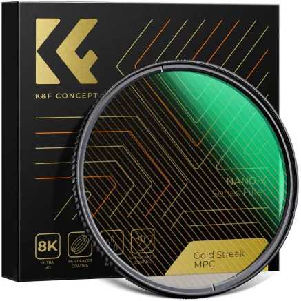 K&F Concept 55MM Zelta Mirdzuma Efekta Lēcu Filtrs