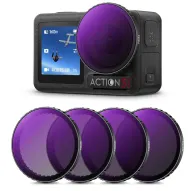 K&F Concept DJI Osmo Action 4 набор ND фильтров ND8+ND16+ND32+ND64 4 упаковкиK&F Concept DJI Osmo Action 4 набор ND фильтров ND8+ND16+ND32+ND64 4 упаковки