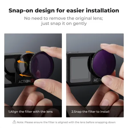 K&F Concept DJI Osmo Action 4 ND&PL Filter Kit ND8&PL ND16&PL ND32&PL ND64&PL