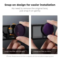 K&F Concept DJI Osmo Action 4 ND&PL Фильтр НаборK&F Concept DJI Osmo Action 4 ND&PL Фильтр Набор