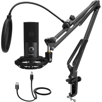 Fifine T669 USB kondensatora mikrofons melns