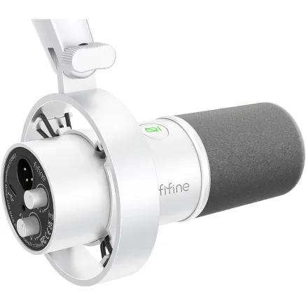 Fifine K688W dynamic microphone white