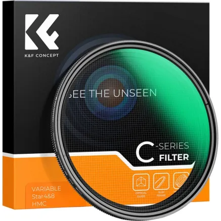 K&F Concept K&F 55MM Переменный Звездный 4-8 Фильтр