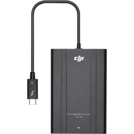 DJI Inspire 2 CINESSD stacija Thunderbolt 3
