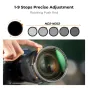K&F Concept 55MM Regulējamais Melnais Miglas 1/4 un Mainīgais ND2ND400 Filtrs