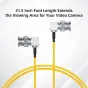 Accsoon Right Angle SDI to Right Angle SDI cable -YELLOW