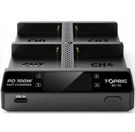Accsoon TopRig 100W 4-Bay NP-F Ātrā LādētājsAccsoon TopRig 100W 4-Bay NP-F Ātrā Lādētājs