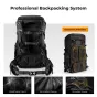 K&F Concept Mugursoma 40L Star Wander05 Melna