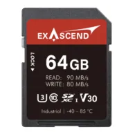 Exascend Industrial SD300 V30 C10 SD 6.0 64GBExascend Industrial SD300 V30 C10 SD 6.0 64GB
