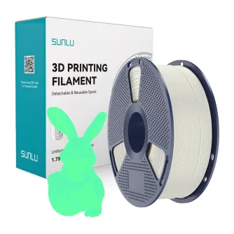 Sunlu PLA Glow-in-the-Dark Filament White-Green