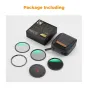 K&F Concept 62MM Magnetic Lens Filter Kit CPL+ND8+ND64