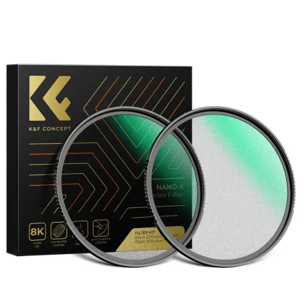 K&F Concept 67MM Nano-X Black Mist 1/4 + 1/8 Фильтр Набор
