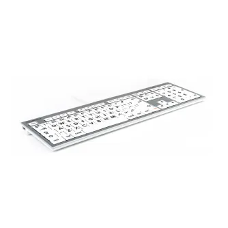 LogicKeyboard XLPrint ALBA Black on White keyboard UK