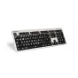 LogicKeyboard XLPrint ALBA White on Black UK