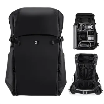 K&F Concept Mugursoma 30L Star Wander 02 Melna