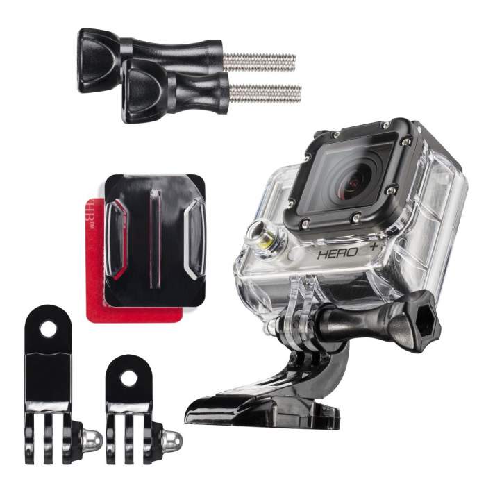 Accessories for Action Cameras - mantona helmet mounting set for GoPro - quick order from manufacturer
