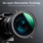 K&F Concept 67MM D Series CPL Mainīgais ND 232 filtrs