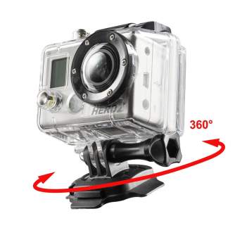 Sporta kameru aksesuāri - mantona 360 mounting plate 3M for GoPro 20237 - perc šodien veikalā un ar piegādi