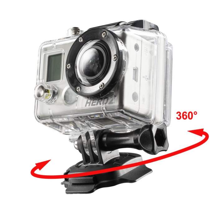 Accessories for Action Cameras - mantona 360° mounting plate 3M for GoPro - buy today in store and with delivery