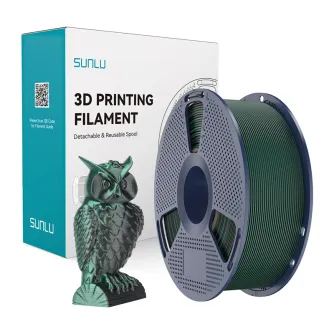 Sunlu PLA+ Silk Dual Color Filament Black Green