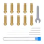 ELEGOO Neptune 4 Plus 4 Max латунный комплект сопел 0.4mm x4 0.6mm x2 0.8mm 