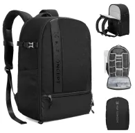 K&F Concept Mugursoma 18L Nature Wander 04 MelnaK&F Concept Mugursoma 18L Nature Wander 04 Melna