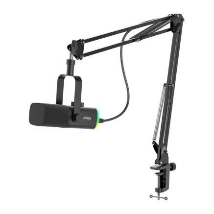Fifine AM8T gaming microphone with boom arm black