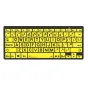 Клавиатура LogicKeyboard XLPrint Bluetooth Black on Yellow UK PC
