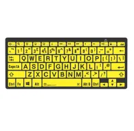 Клавиатура LogicKeyboard XLPrint Bluetooth Black on Yellow UK PCКлавиатура LogicKeyboard XLPrint Bluetooth Black on Yellow UK PC