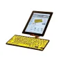 LogicKeyboard XLPrint Bluetooth Black on Yellow UK PC Keyboard