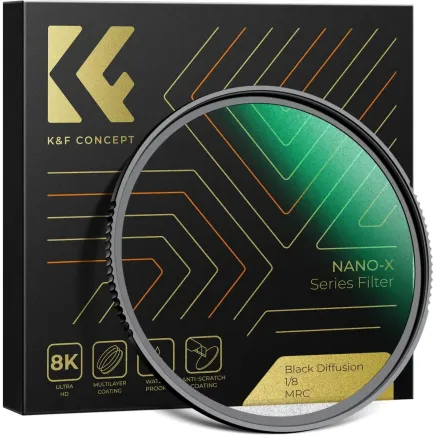 K&F Concept 49MM Nano-X Melnais Miglas Filtrs 1/8