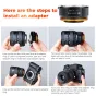 K&F Concept AI/F Mount Lens to Fujifilm X adapter