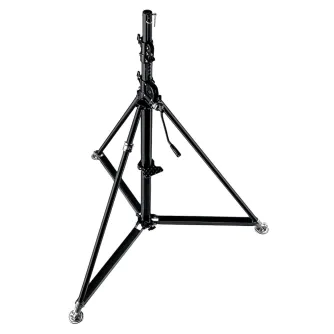 Manfrotto 387XBU Melna Nerūsējošā Tērauda Super Virzītais Stends