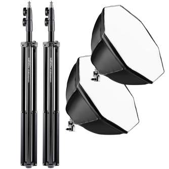 Fluorescent - walimex pro Set 2 Daylight 250 + Octagon+ tripod - quick order from manufacturer