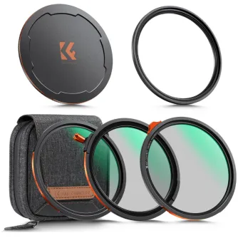 K&F Concept 67MM Nano-X Series Magnetic Filter Kit CPL ND3-32 Black Mist 1/4