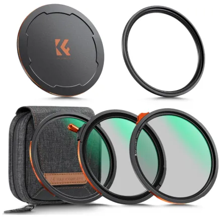 K&F Concept 67MM Nano-X sērijas magnētisko filtru komplekts CPL ND3-32 Black 