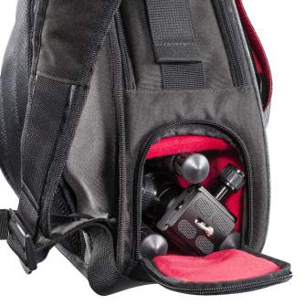 mantona camera bag triangle grey + DSLM tripod - Штативы для