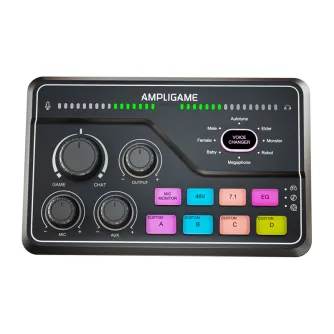 Fifine SC8 RGB игровой микшер черный