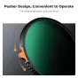 K&F Concept 77mm Ultra-zems atspulgs mainīgais ND filtrs ND2-400