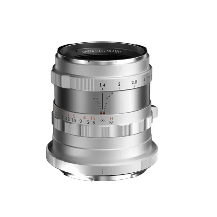 DZO Optics Thypoch Simera 50mm f1.4 for Nikon Z Mount Silver